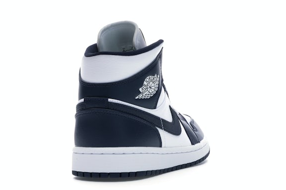 Jordan 1 Mid White Metallic Gold Obsidian