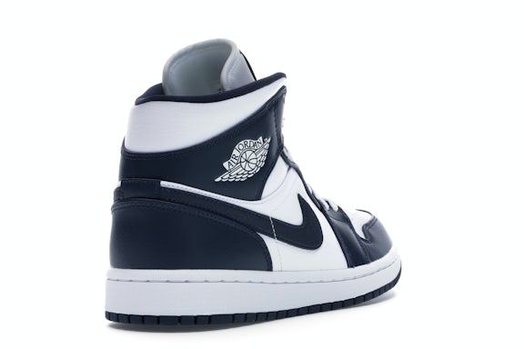 Jordan 1 Mid White Metallic Gold Obsidian