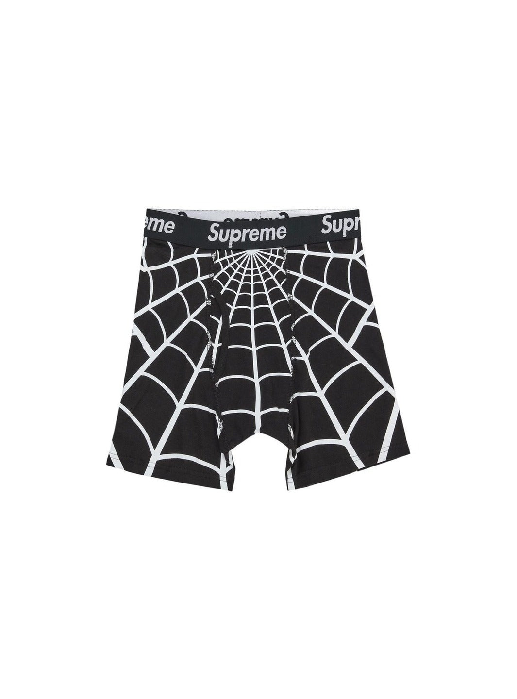Supreme Hanes Spider-Man Boxer Briefs (2 Pack) Black