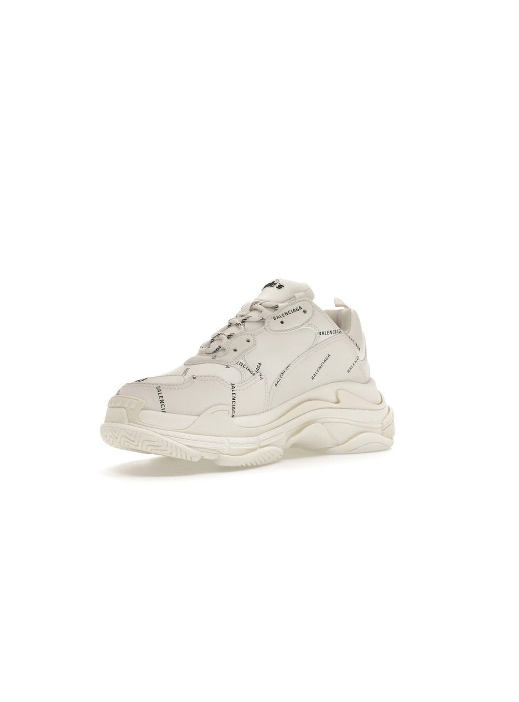 Balenciaga Triple S Allover Logo White