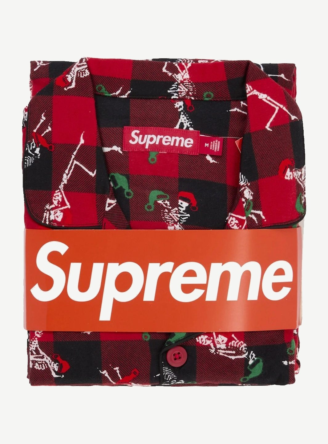 Supreme Hanes Holiday Pajama Set Red