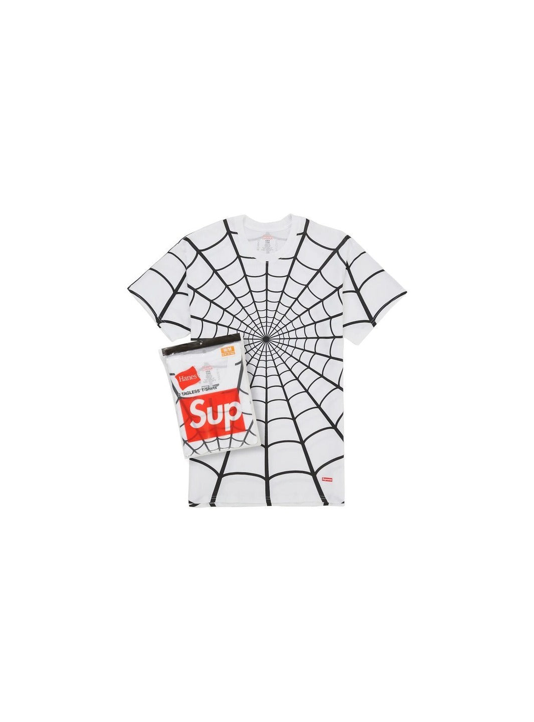 Supreme Hanes Spider-Man Tagless Tees (2 Pack) White