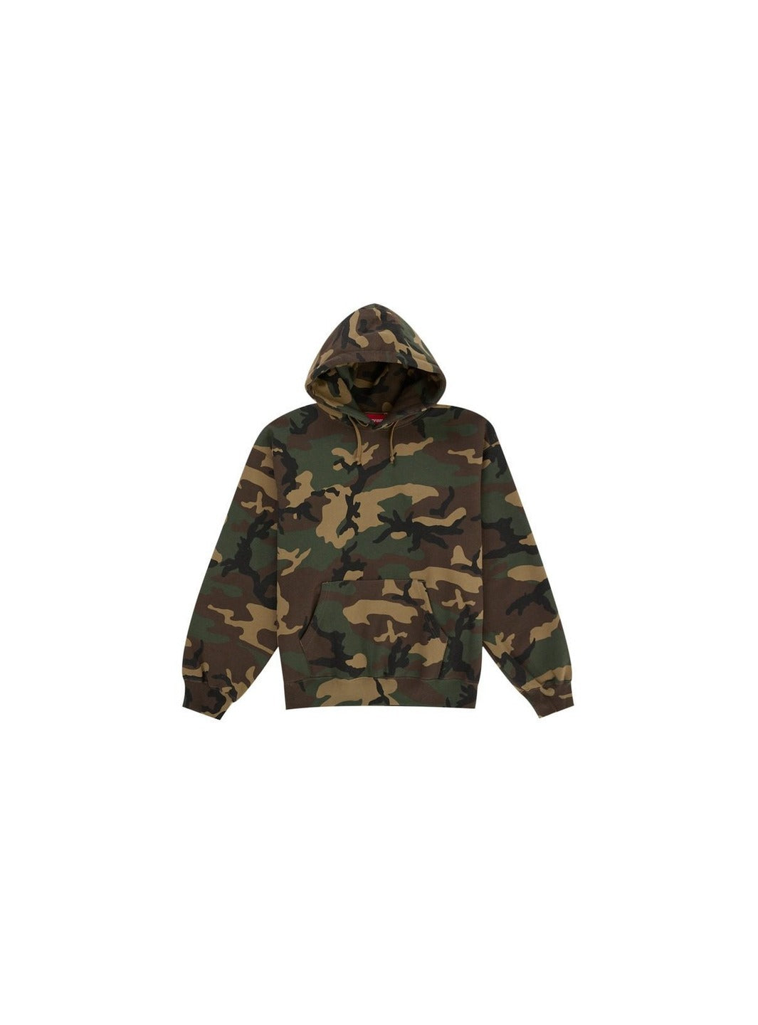 Supreme Satin Applique Hooded Sweatshirt (SS26) Woodland Camo