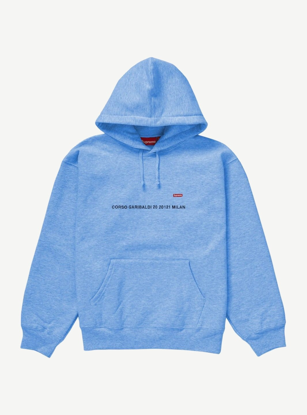 Supreme Small Box Hooded Sweatshirt (Milan Shop) Pale Blue