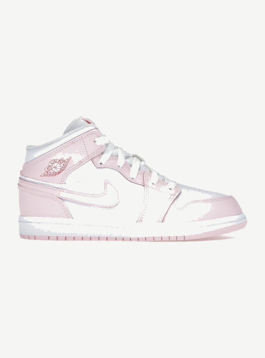Jordan 1 Mid Pink Foam Fire Red White (PS)