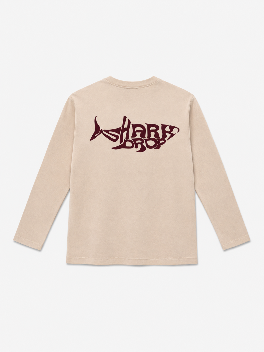 SharkDrop Longsleeve beige red/brown