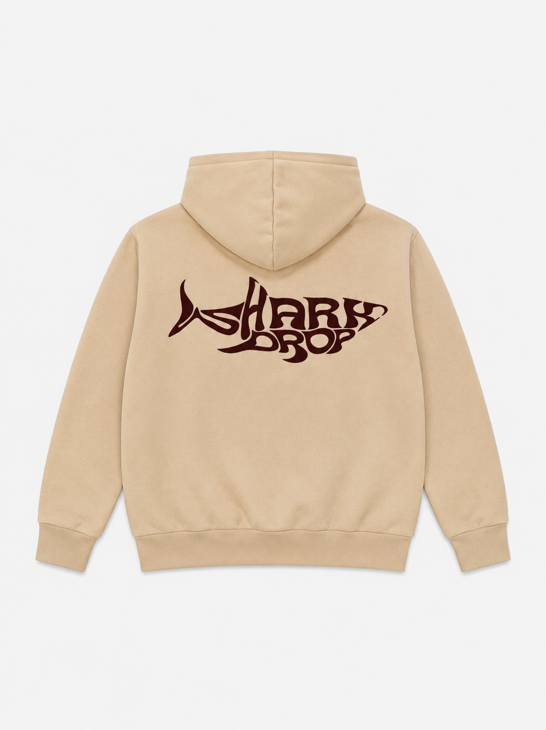 Sharkdrop Zip Hoddie Beige