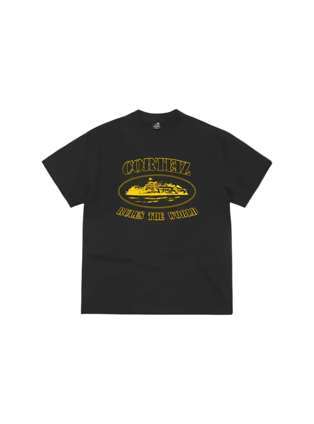 Corteiz Alcatraz Tee Black/Yellow