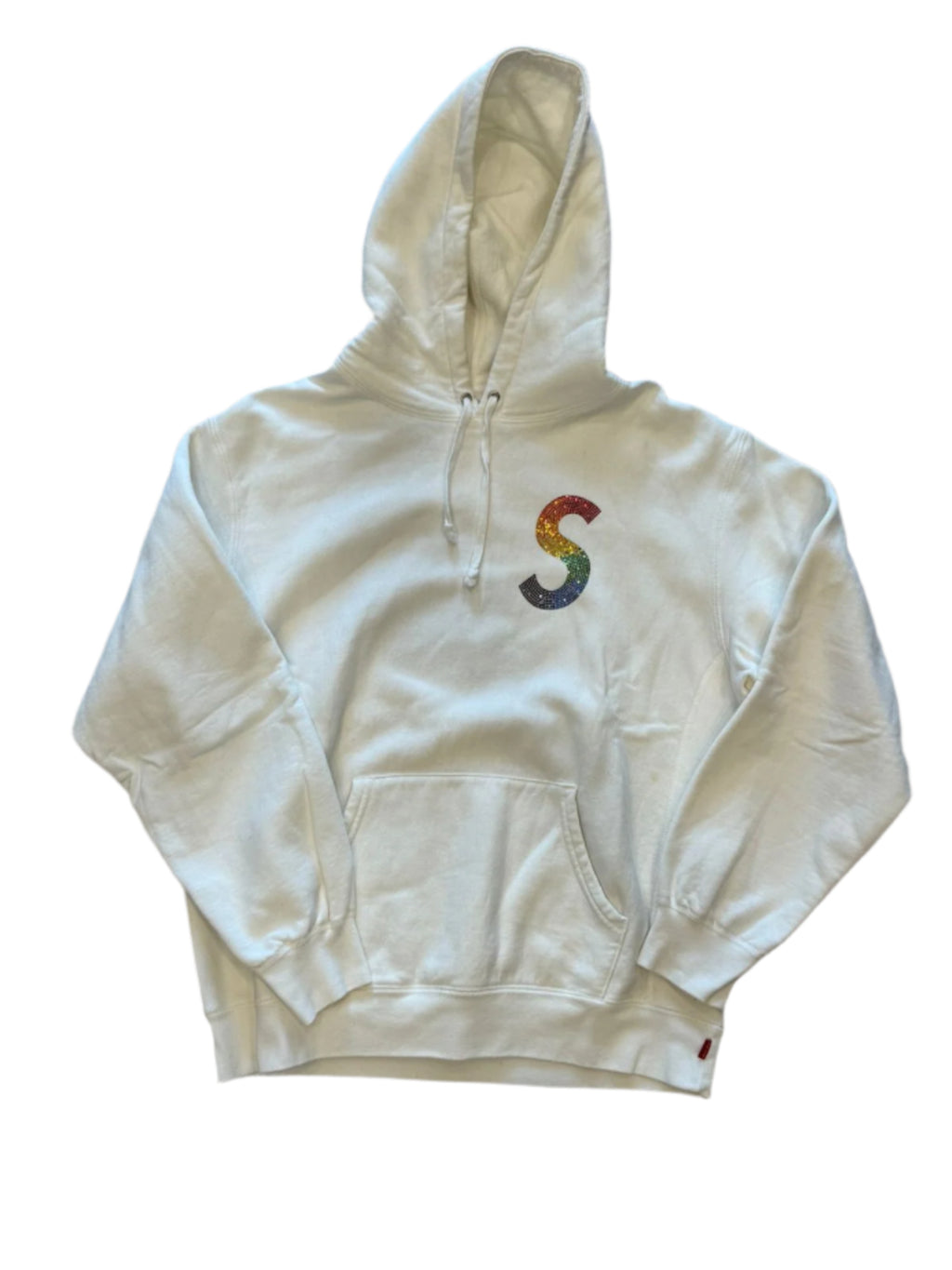 supreme swarovski rainbow s logo white - Used