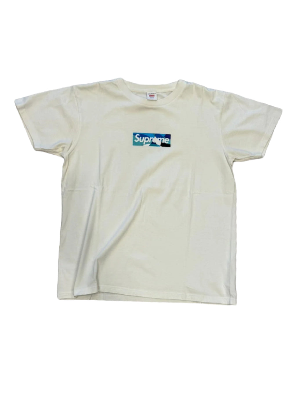 supreme box logo x emilio pucci  white/blue - Used