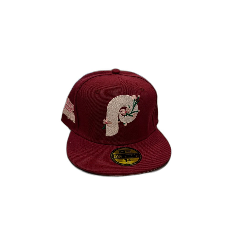 59FIFTY new era phillies world series flowers bordeaux