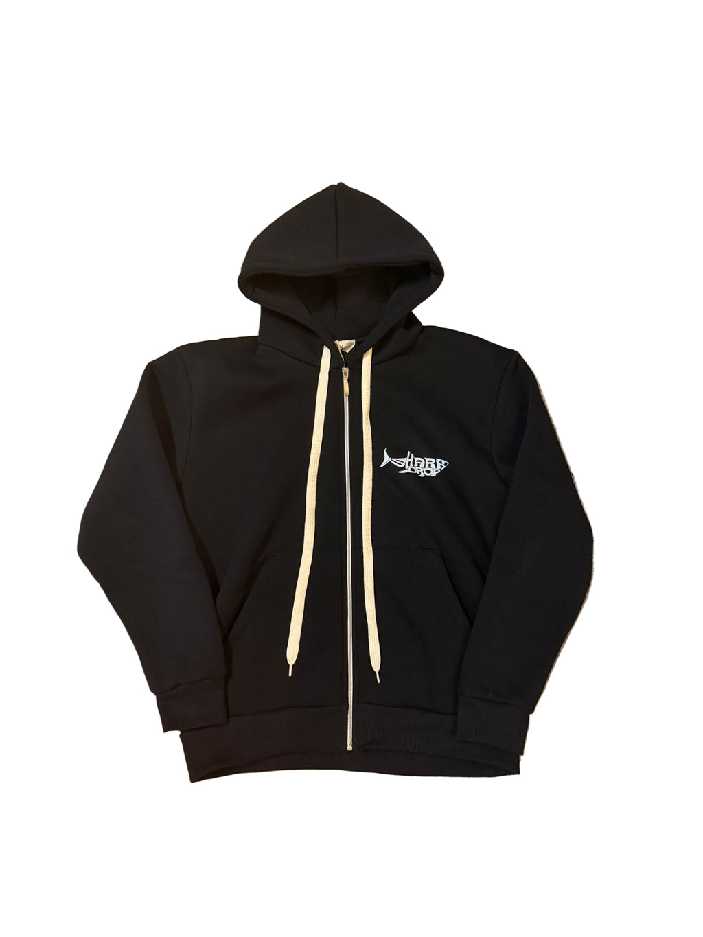 Sharkdrop Zip Hoodie Black