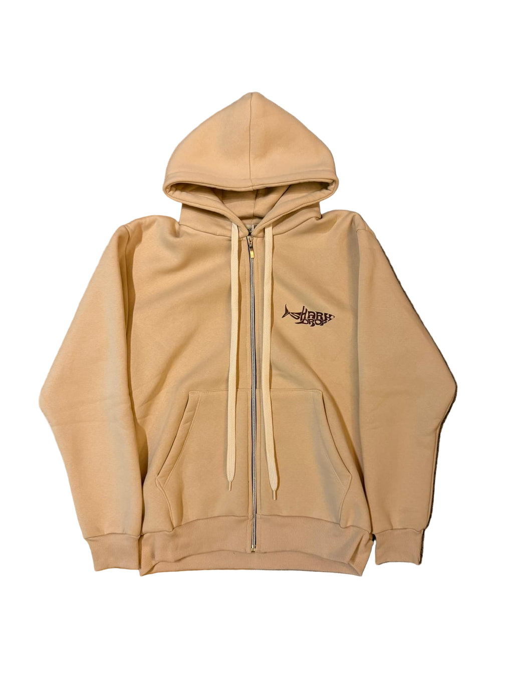 Sharkdrop Zip Hoodie Beige
