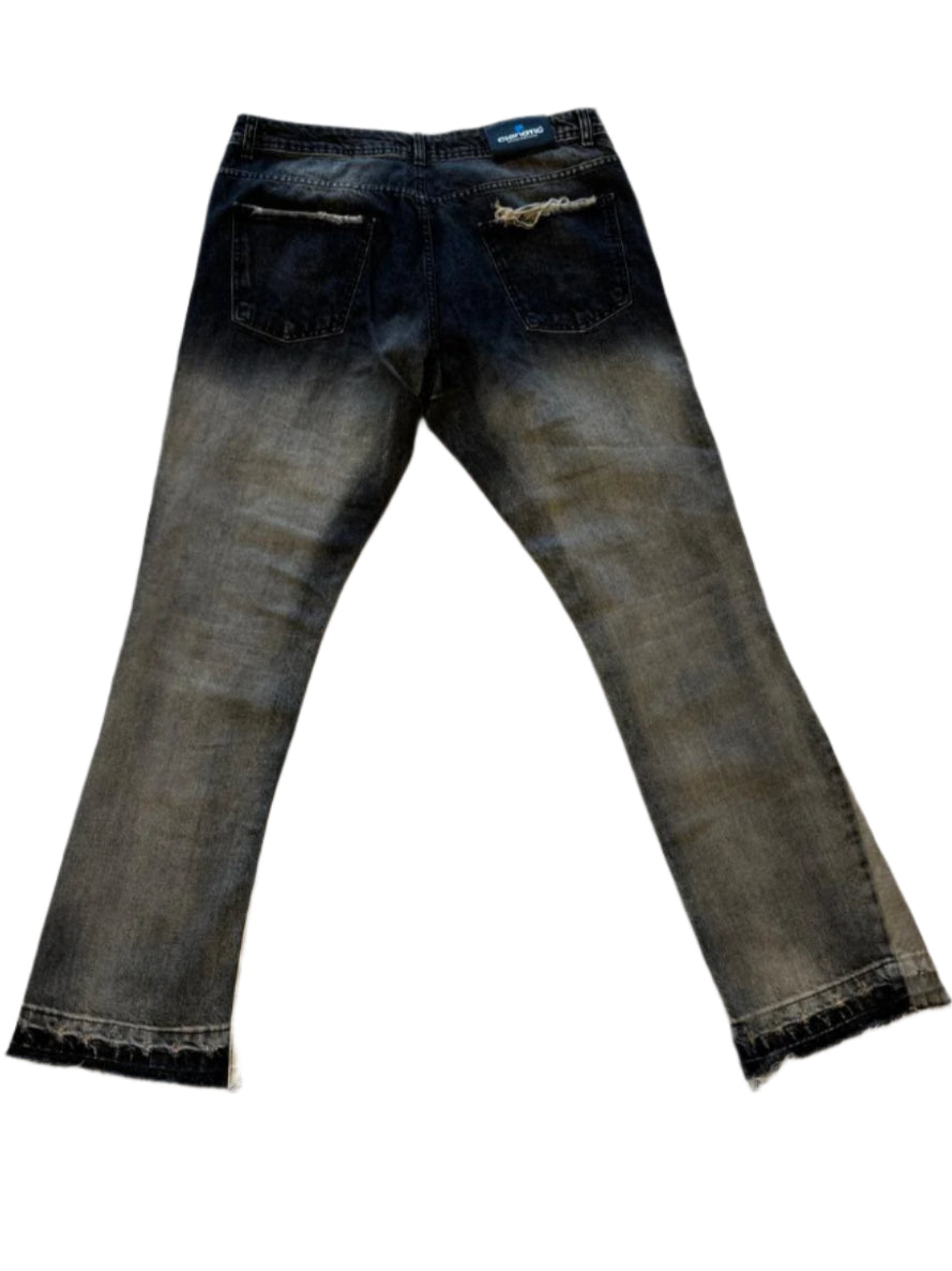 Jeans a zampa Cianotic Smoke Layer