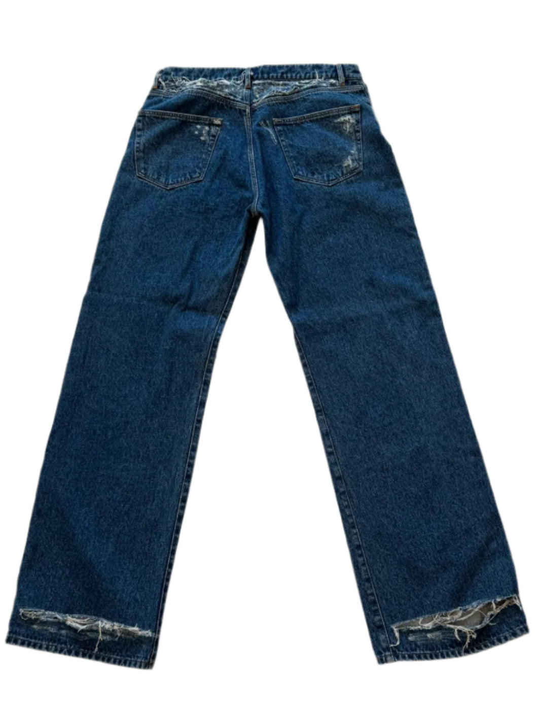 J4 Baggy Jeans Numeri Destroyed Blue