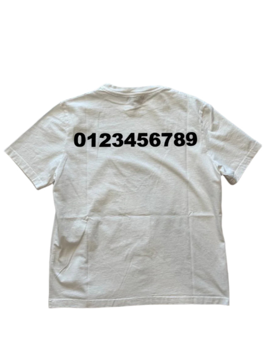 T-shirt Numeri Normal fit White