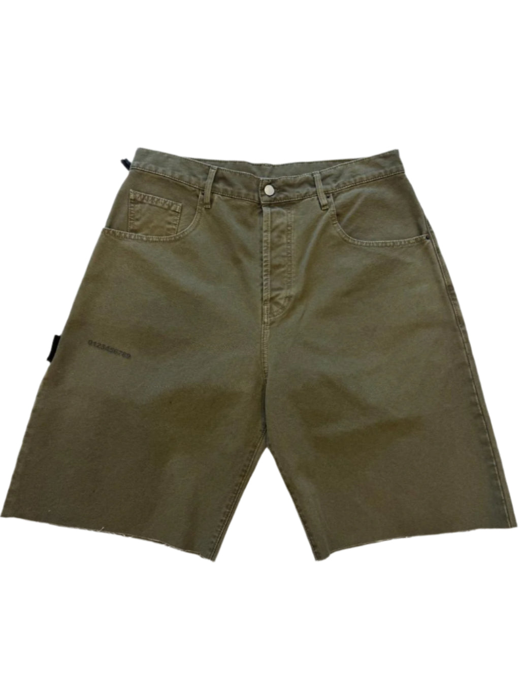 Short Denim Numeri Olive