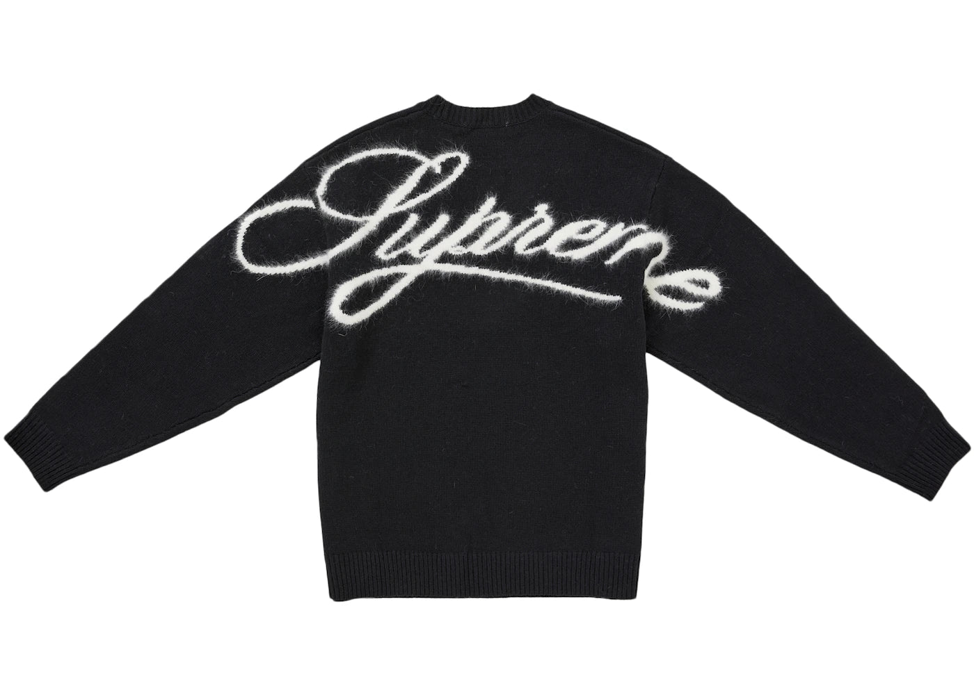 Maglione Supreme Angora Script Nero