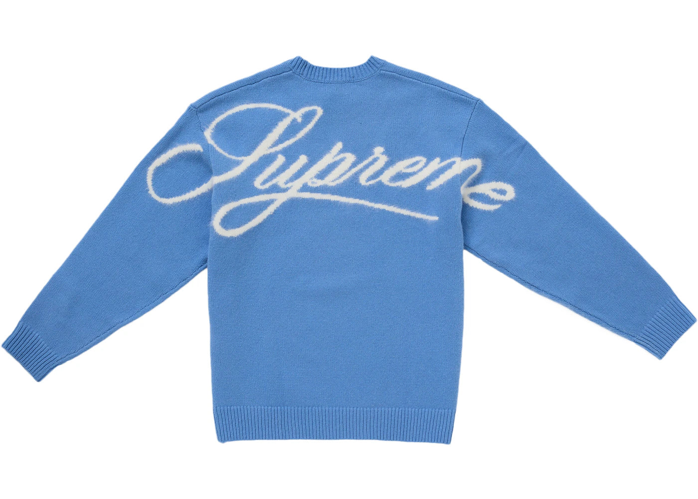 Maglione Supreme Angora Script Azzurro
