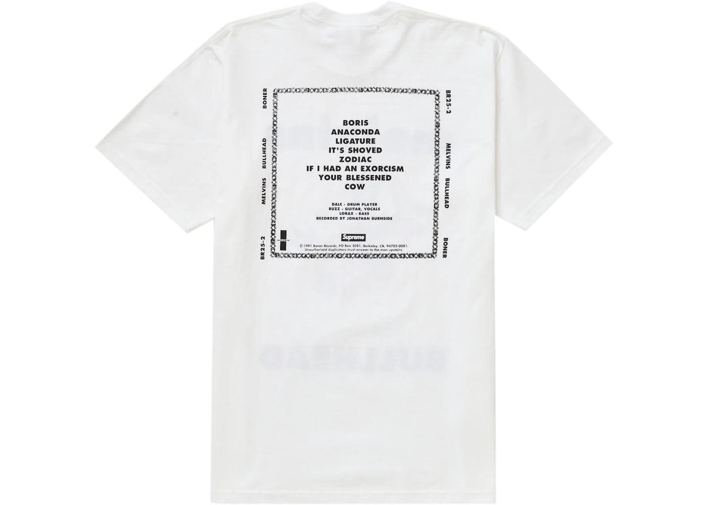 Supreme Melvins Bullhead Tee White