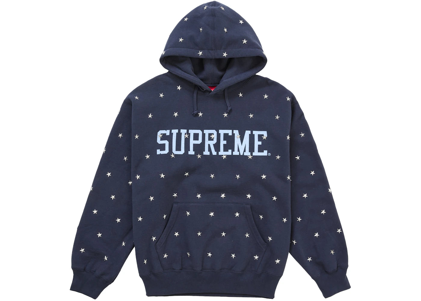 Felpa con cappuccio Supreme Stars Studded Blu Navy
