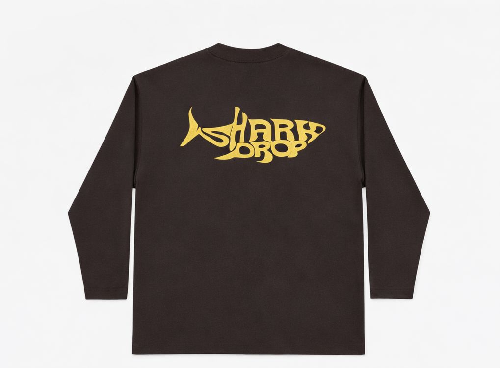 SharkDrop Longsleeve Grey Gold