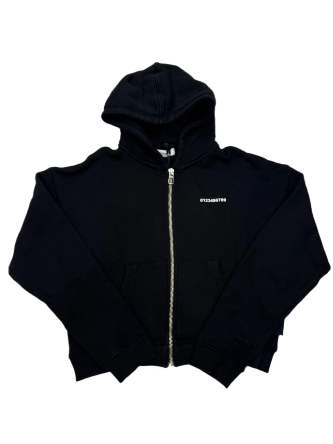 Zip Hoodie Numeri Black