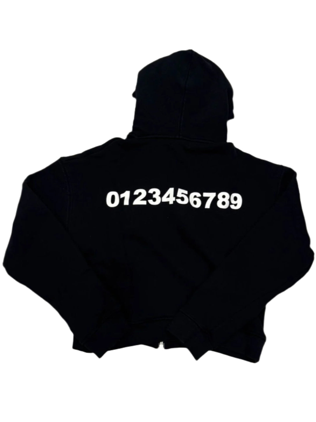 Zip Hoodie Numeri Black