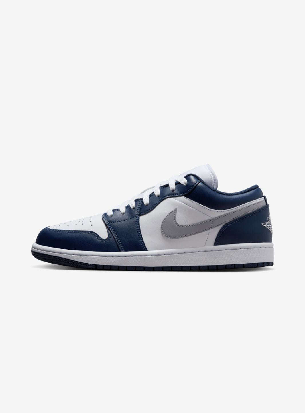 Air Jordan 1 Low Midnight Navy Wolf Grey - 553560-141 | ResellZone