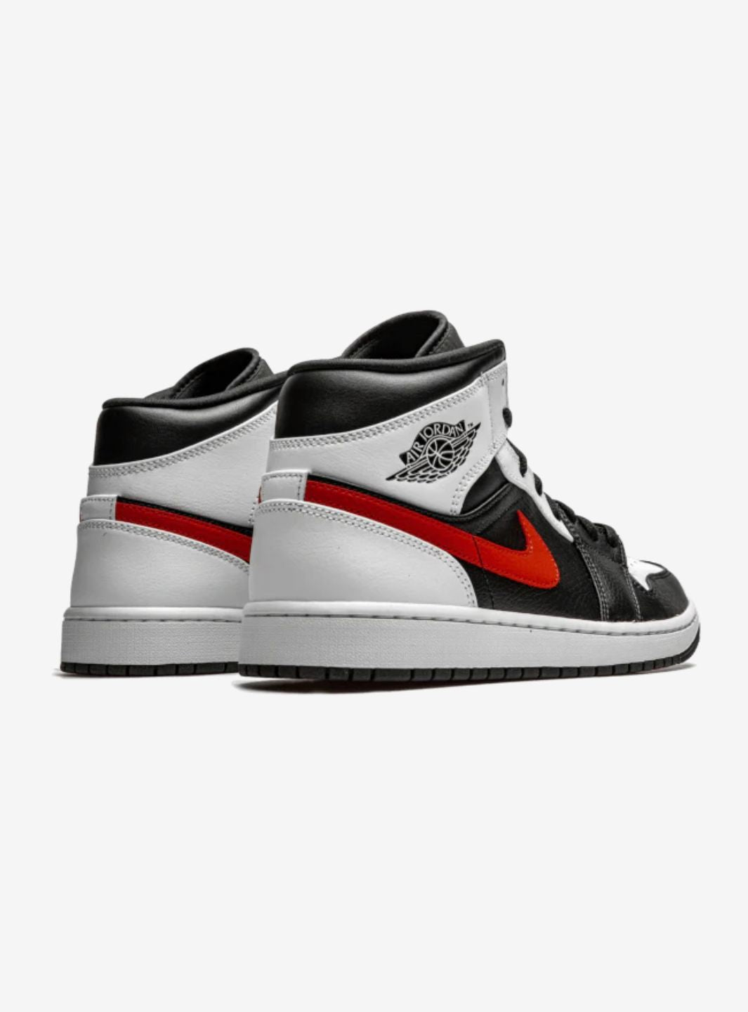 Air Jordan 1 Mid Black Chile Red White