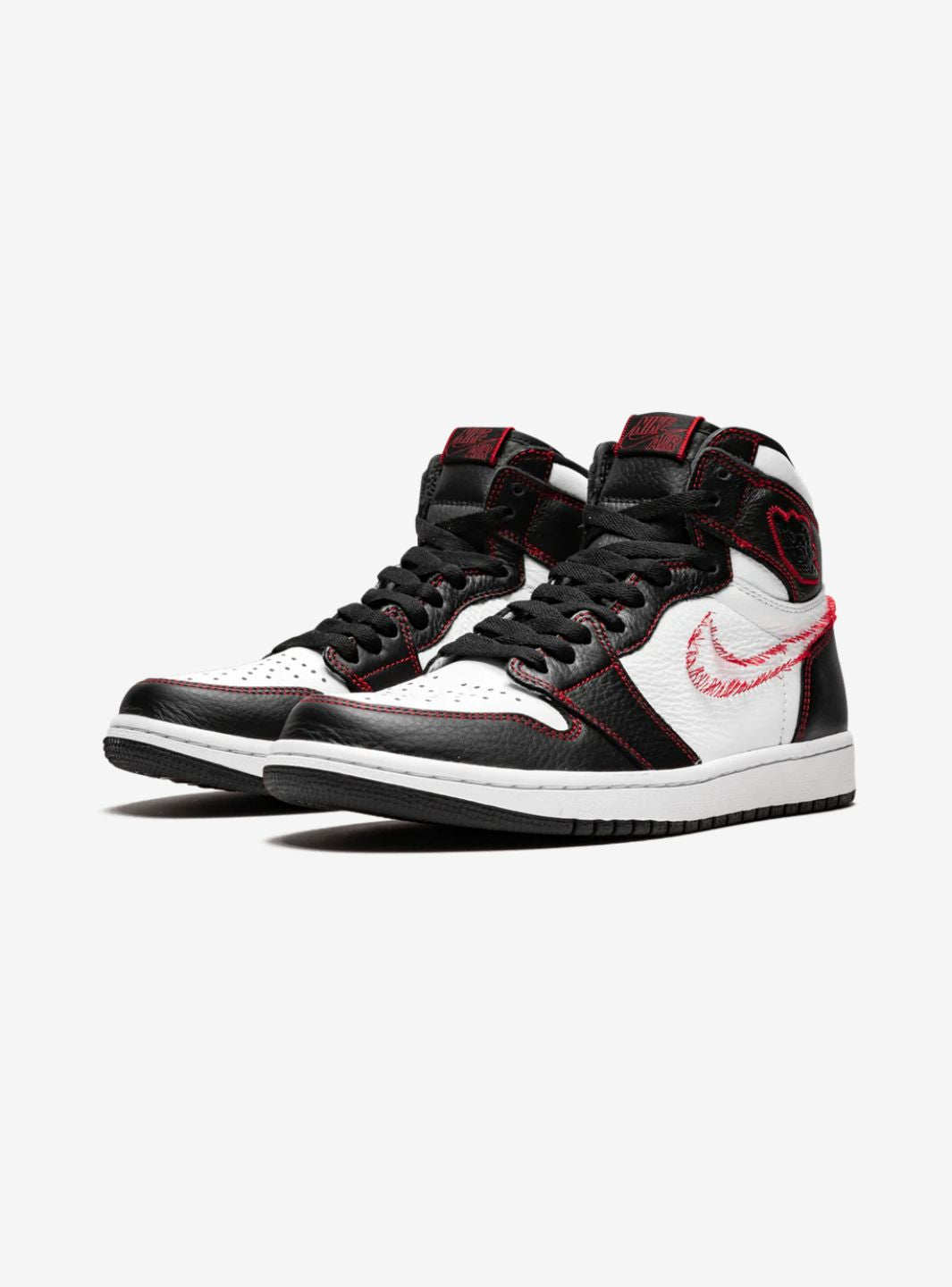 Air Jordan 1 Retro High Defiant White Black Gym Red