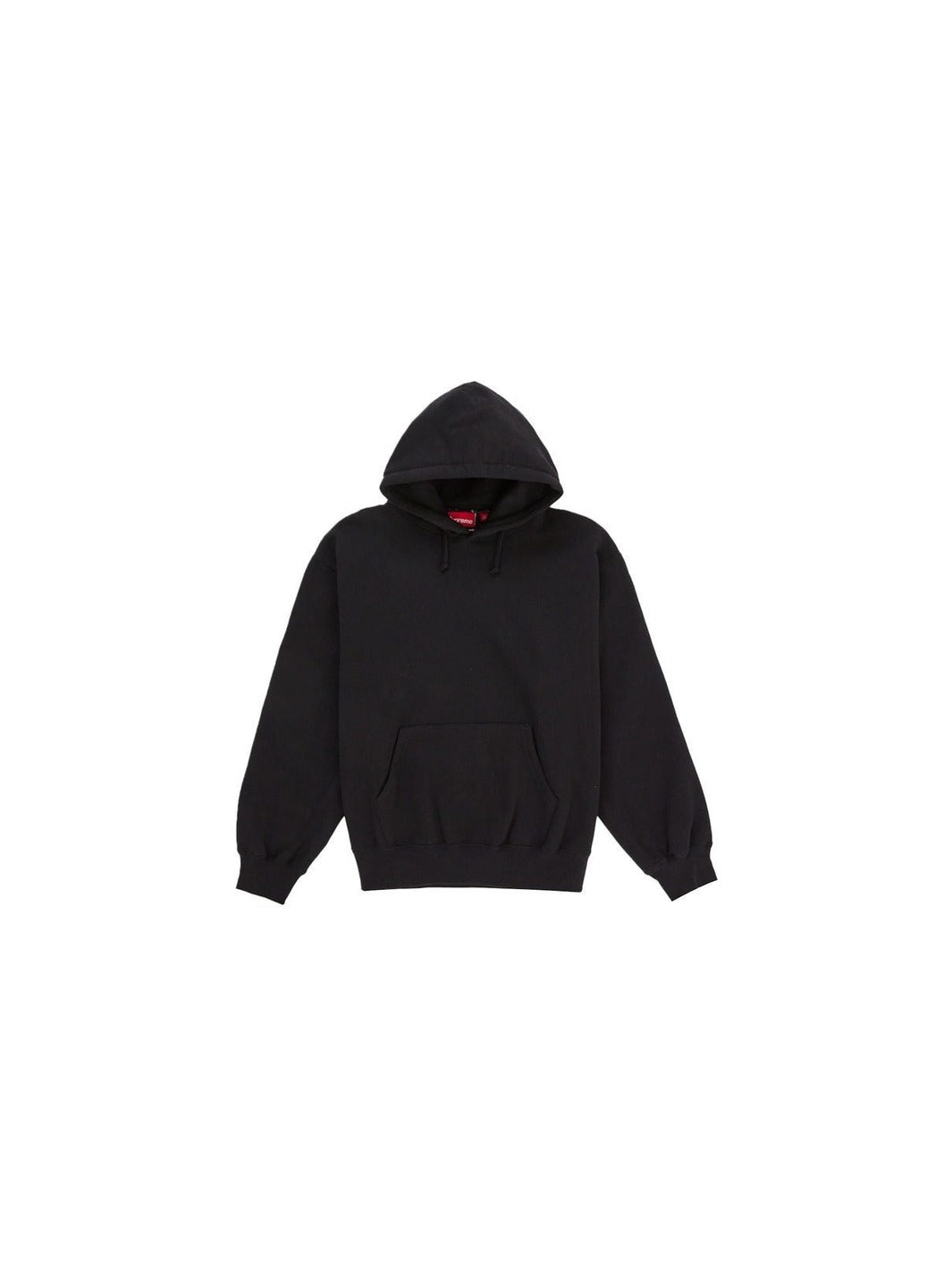 Supreme Satin Applique Hooded Sweatshirt (SS26) Black