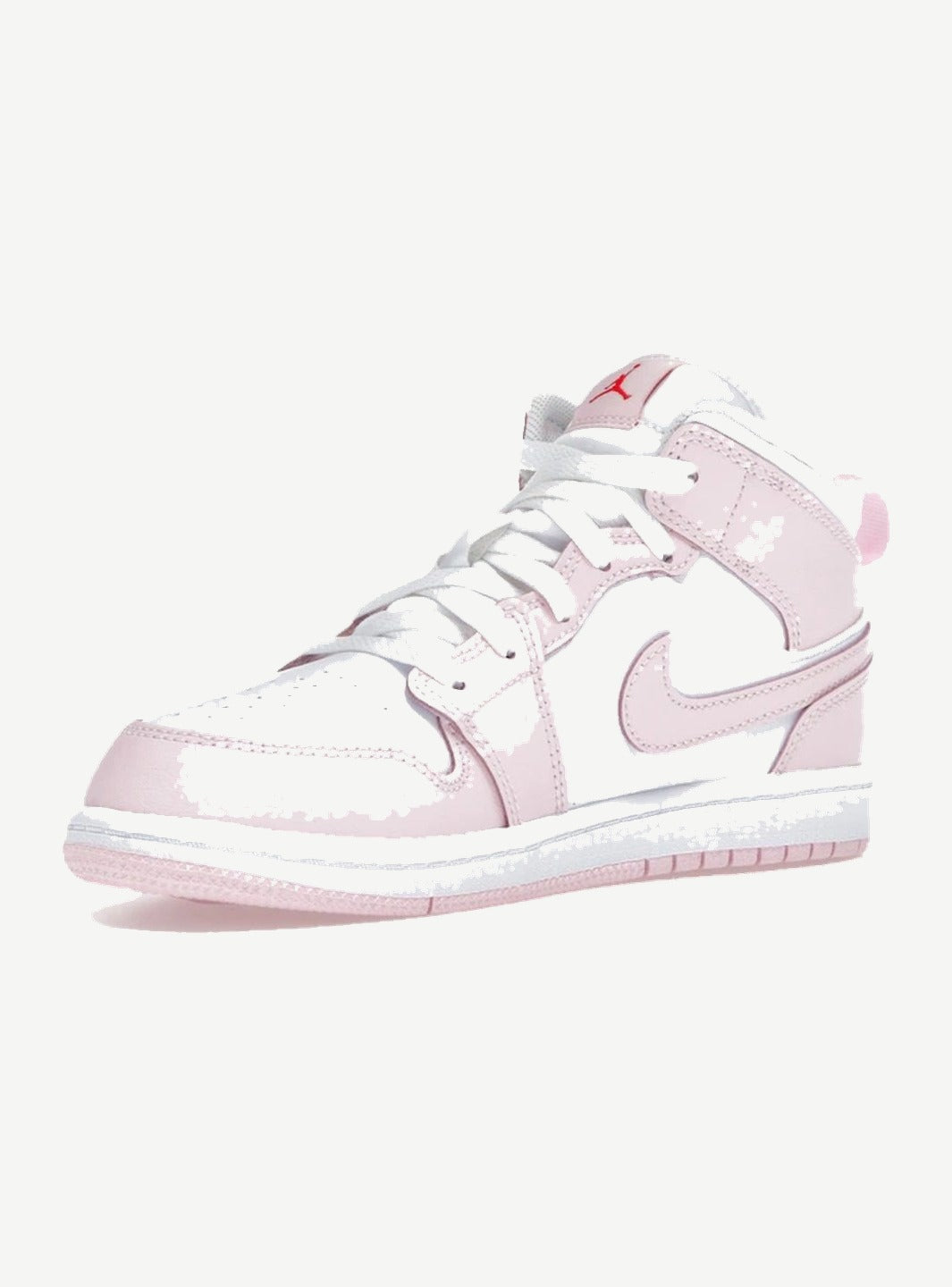 Jordan 1 Mid Pink Foam Fire Red White (PS)
