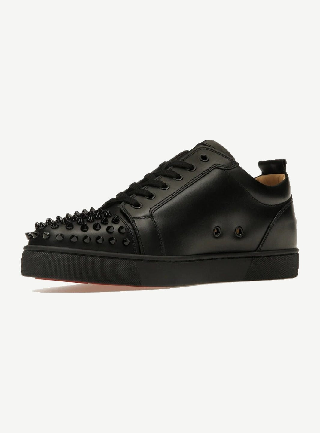Christian Louboutin Louis Junior Spikes Flat Black