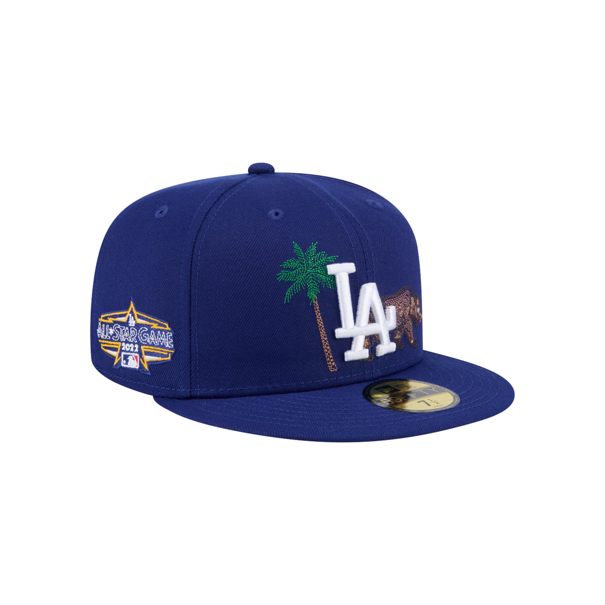 Men's Los Angeles Dodgers New Era Royal State Stitch 59FIFTY Fitted Hat