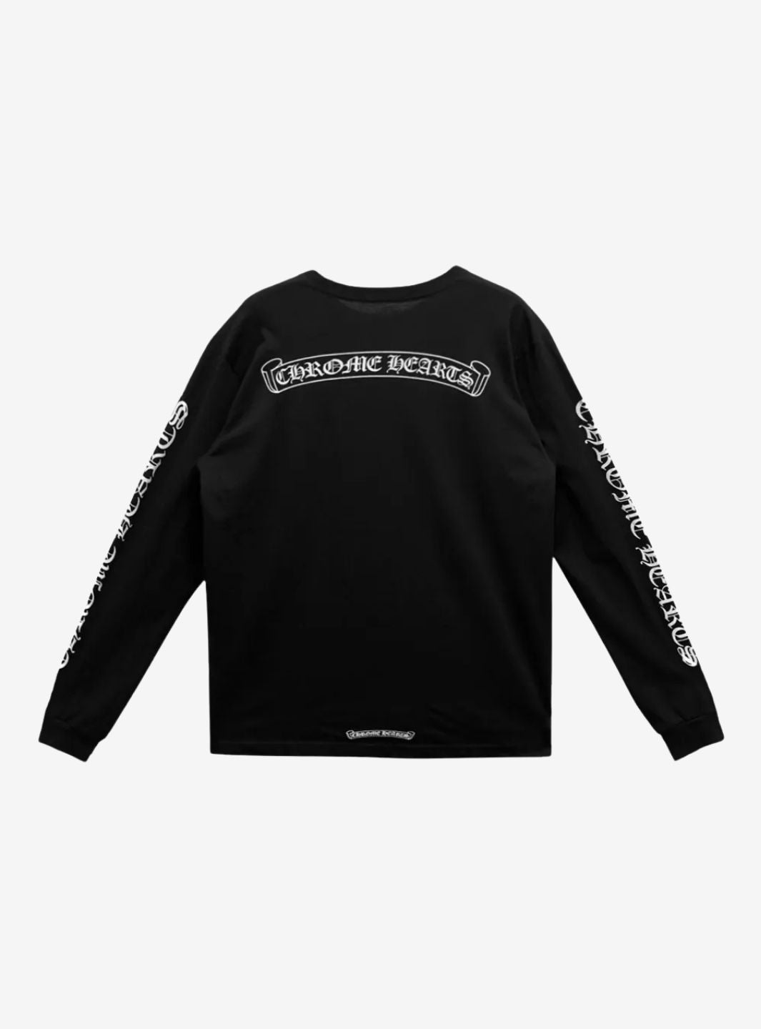 Chrome Hearts Scroll Logo L/S Pocket T-Shirt Black