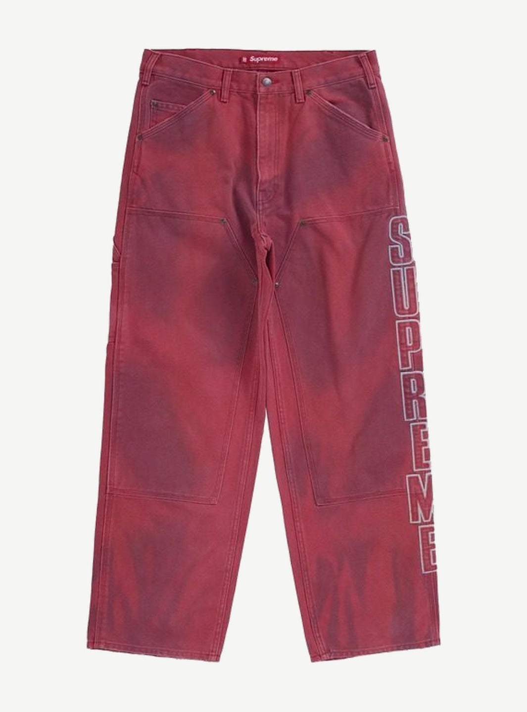 Supreme Reflective Double Knee Pant Red