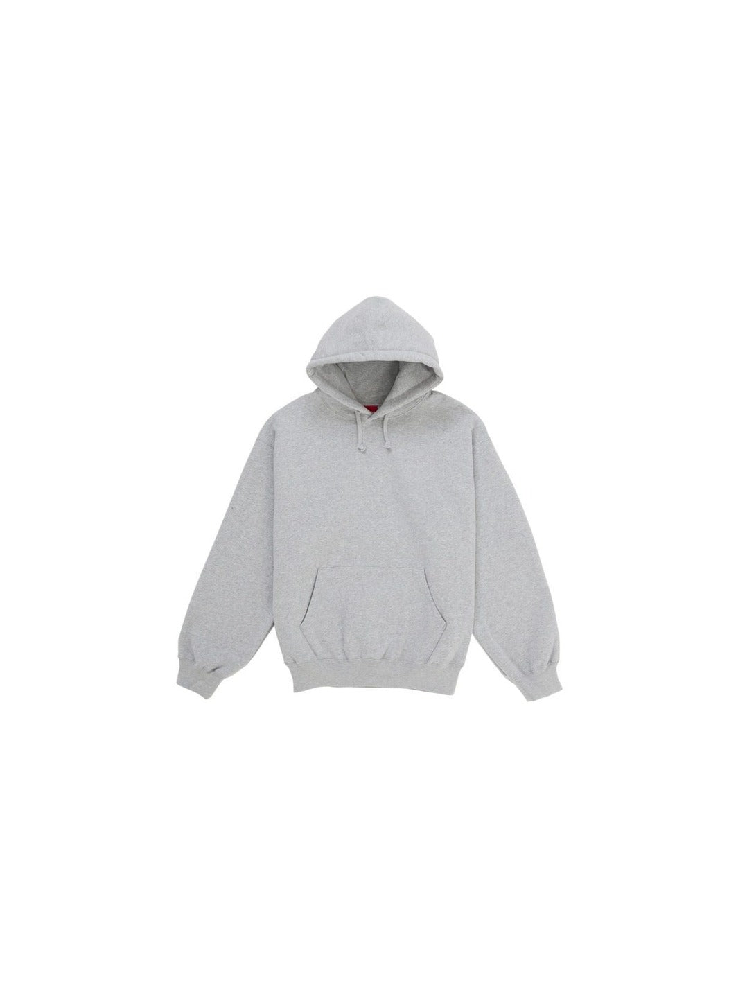 Supreme Satin Applique Hooded Sweatshirt (SS26) Heather Grey