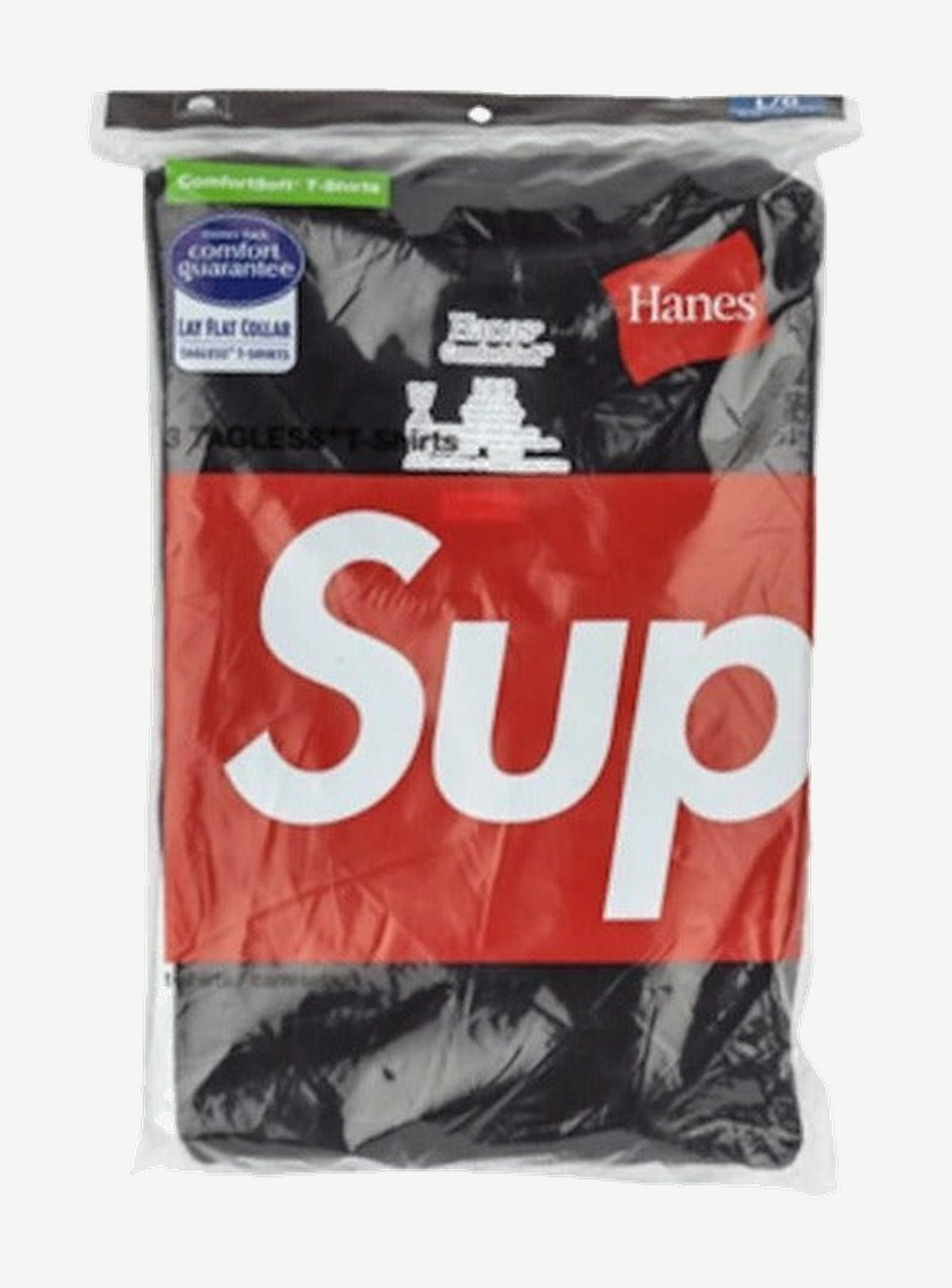 Supreme Hanes Tagless Tees (3 Pack) Black