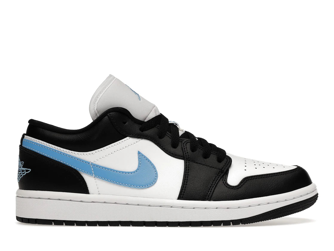 Jordan 1 Low Nero Blu Universitario Bianco