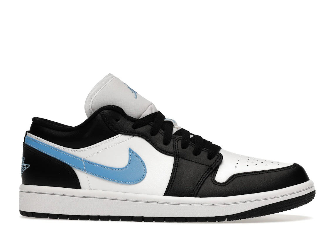 Jordan 1 Low Nero Blu Universitario Bianco