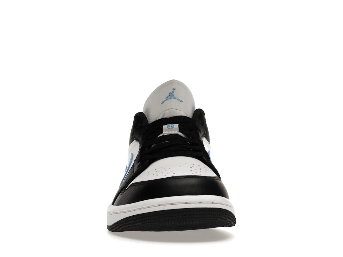 Jordan 1 Low Nero Blu Universitario Bianco