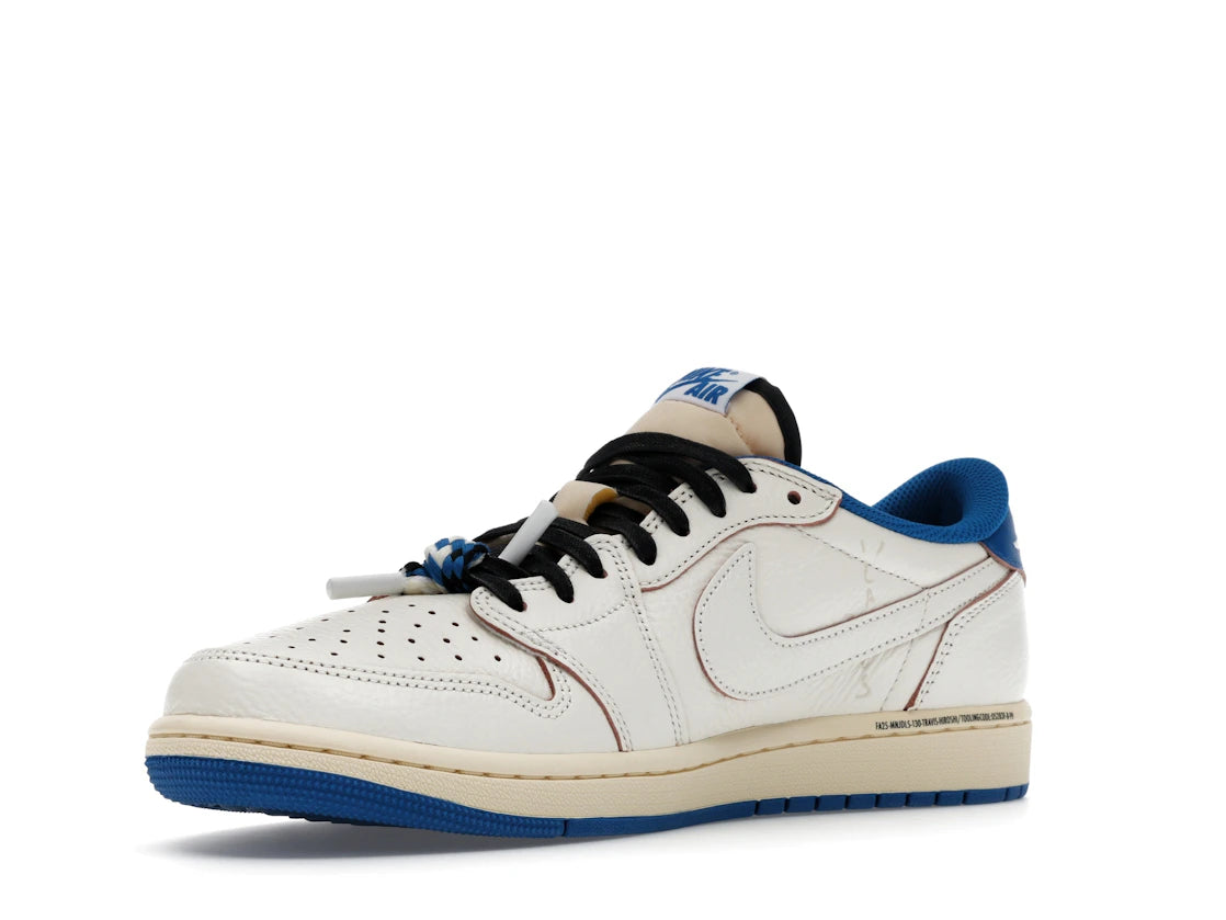 Jordan 1 Retro Low OG SP Fragment x Travis Scott Sail Military Blue