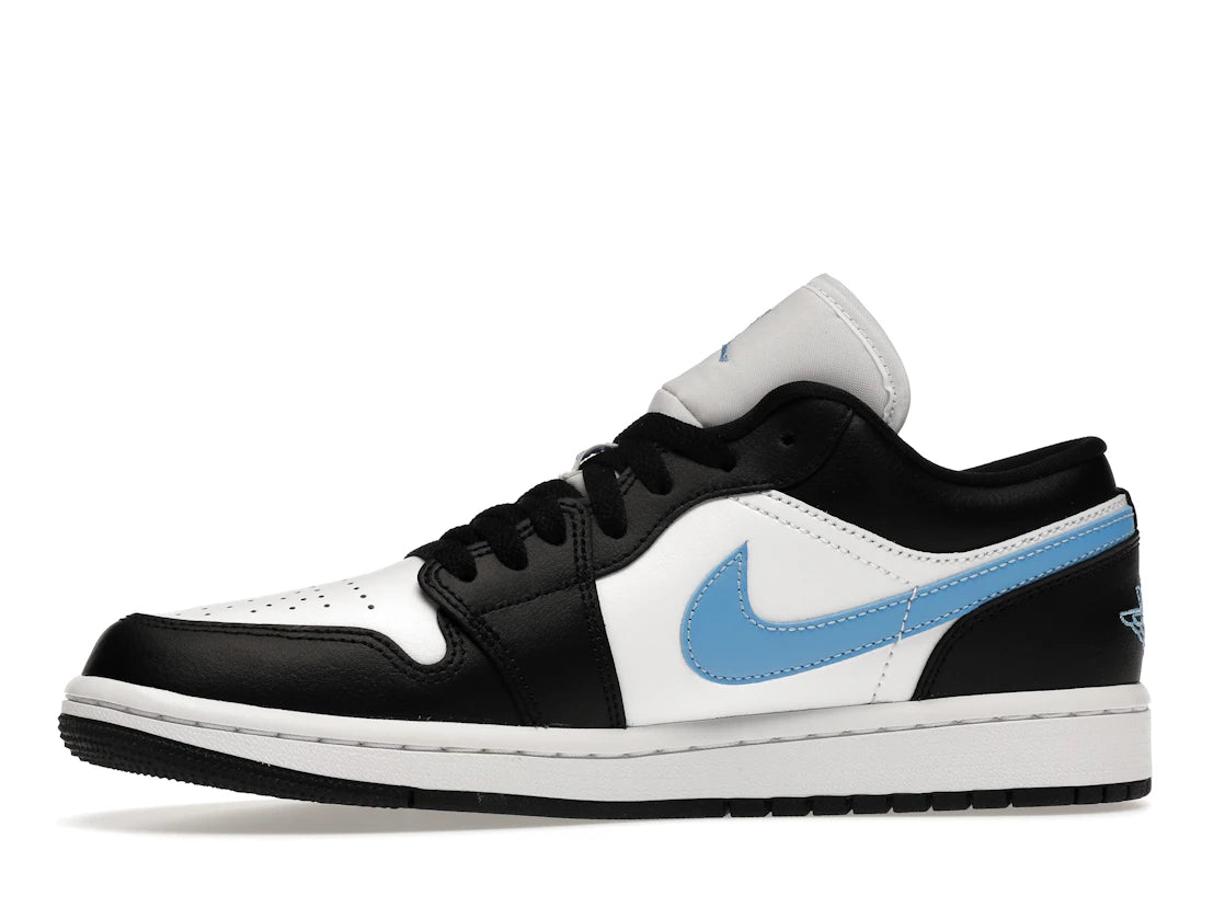 Jordan 1 Low Nero Blu Universitario Bianco