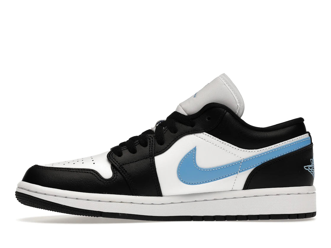 Jordan 1 Low Nero Blu Universitario Bianco