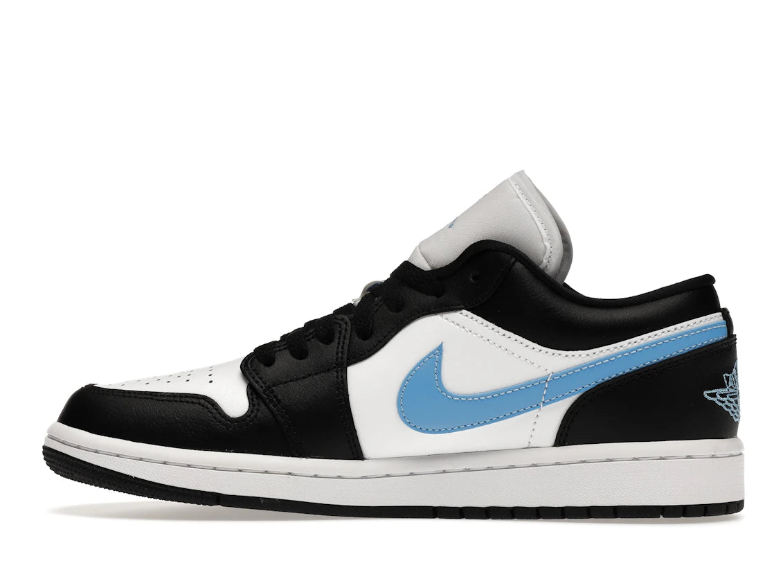 Jordan 1 Low Nero Blu Universitario Bianco