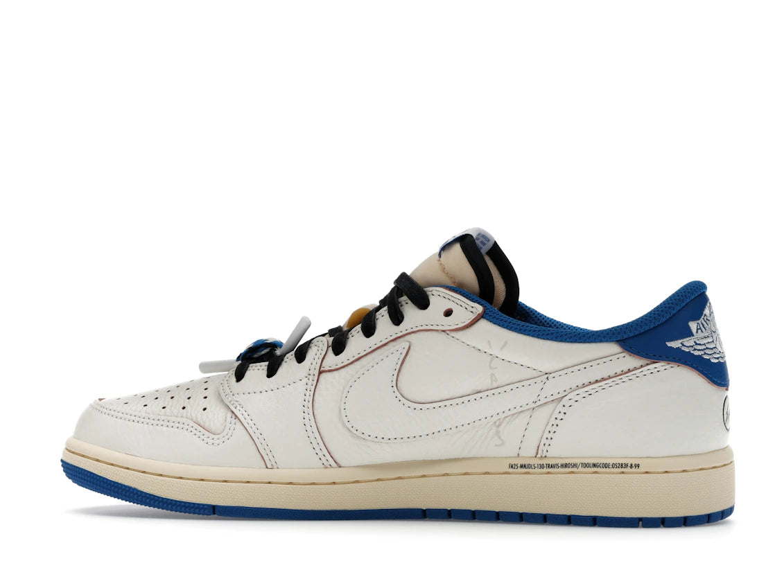 Jordan 1 Retro Low OG SP Fragment x Travis Scott Sail Military Blue