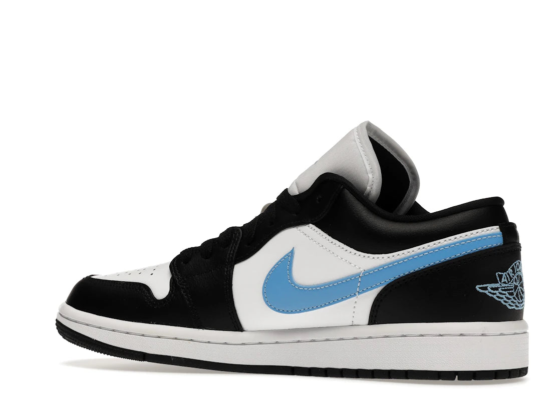 Jordan 1 Low Nero Blu Universitario Bianco