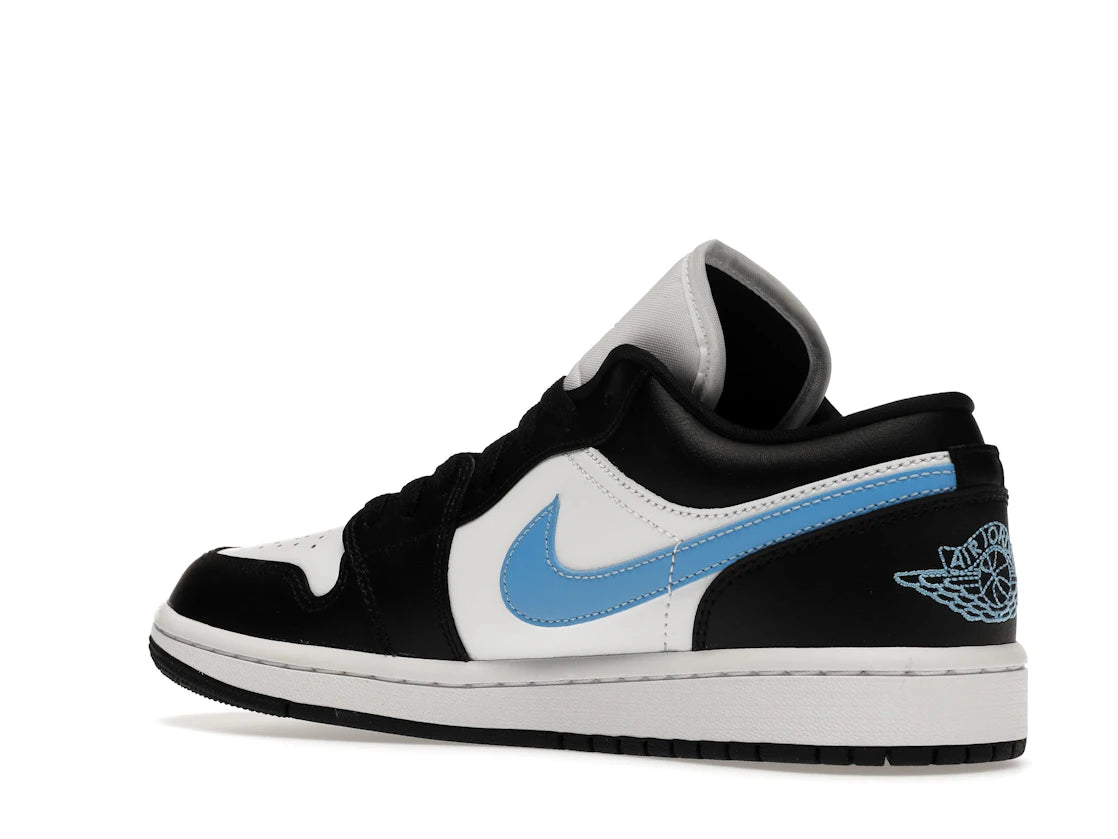 Jordan 1 Low Nero Blu Universitario Bianco