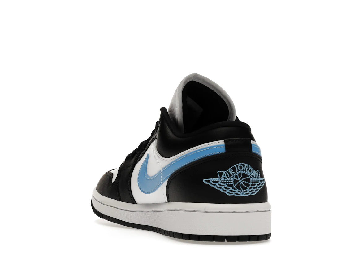 Jordan 1 Low Nero Blu Universitario Bianco